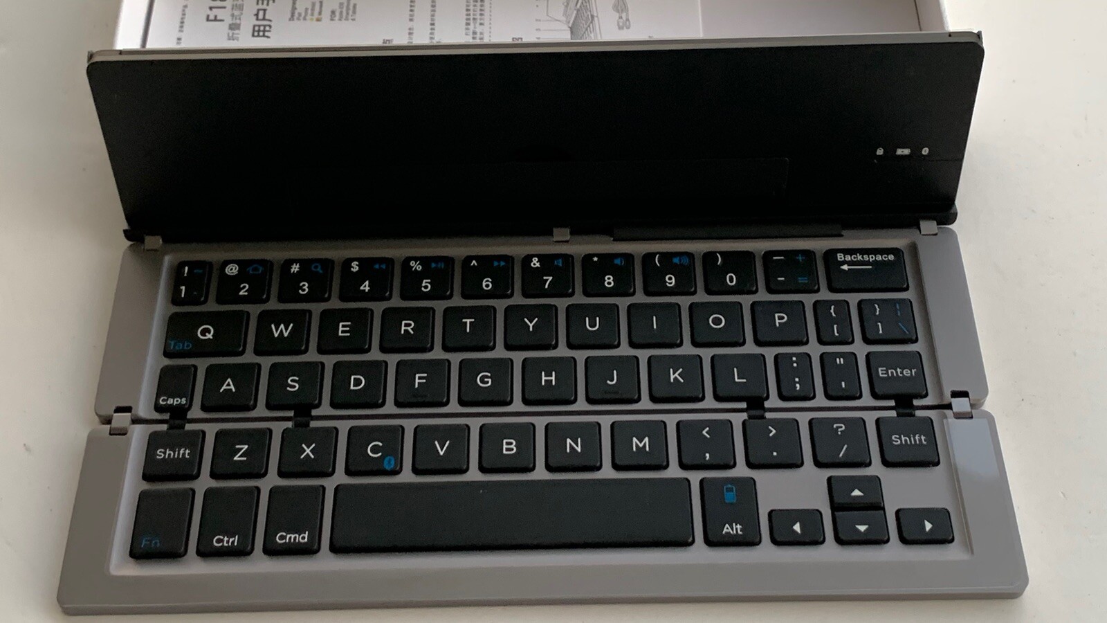 F18 Universal Portable Bluetooth Keyboard for Apple IOS Android Silver