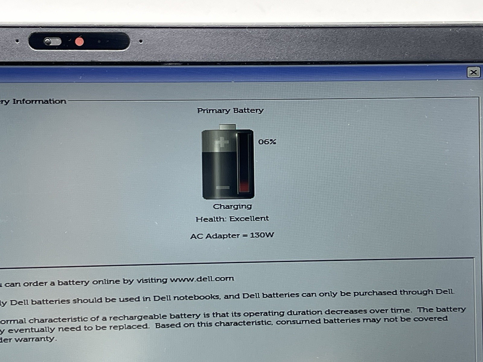 Dell Latitude 5500, i5-8265U, @ 1.60GHz, 16GB RAM, 256GB NVMe, No OS , w/Charger