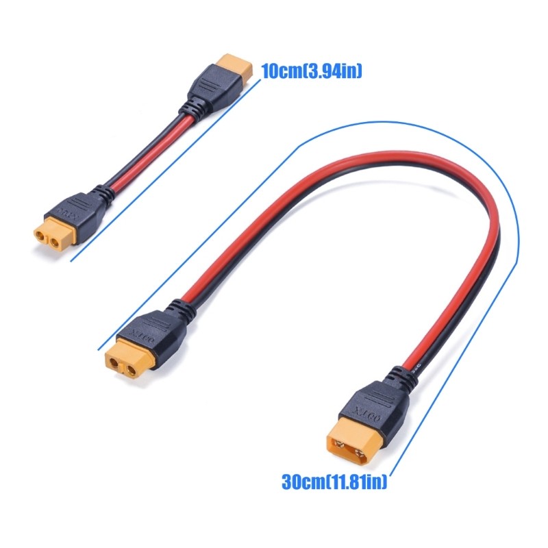 60 Power Extension Cable for Electronics DIY Charging Setups 3.94in/11.81in