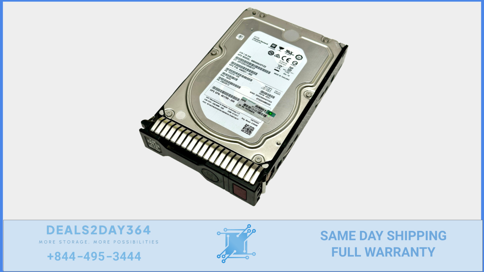HPE 4TB SAS 12G 7.2K LFF 3.5″ HDD 867269-B21 862137-001 846521-001 862140-001