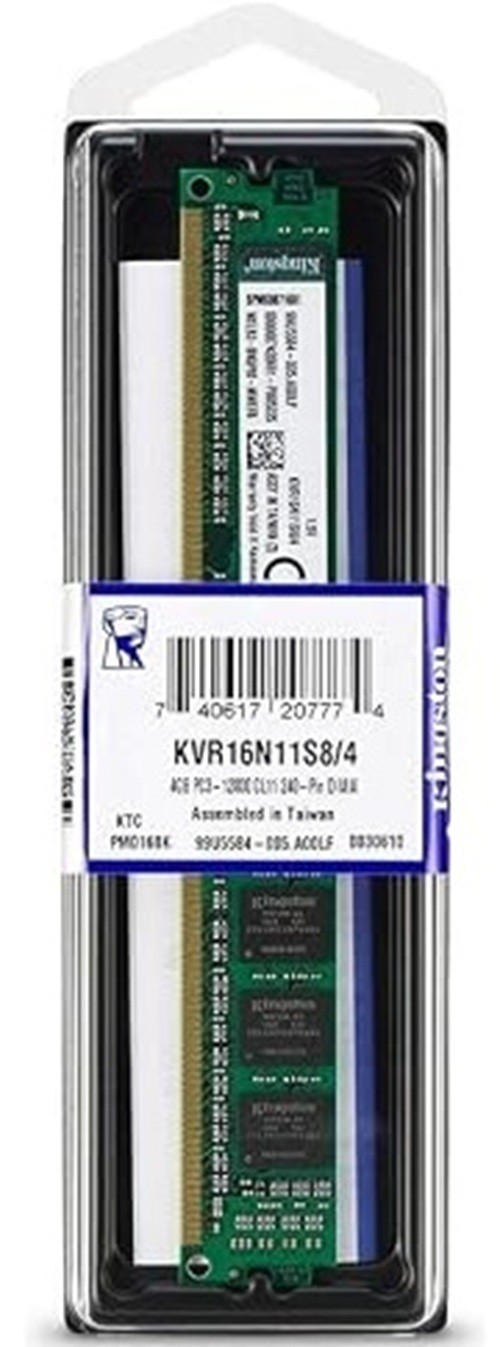 Kingston PC3-12800 4 GB 1600 MHz DDR3 Pin DIMM (KVR16N11S8/4)