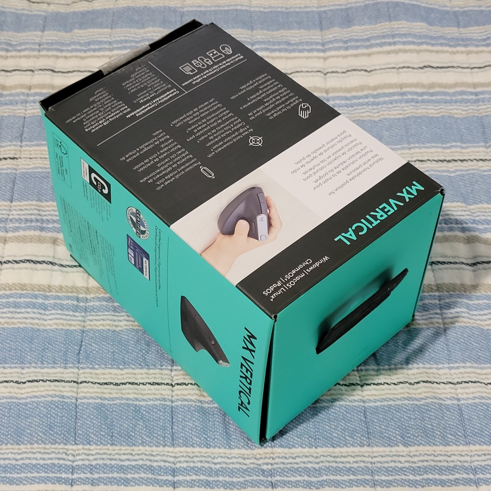 Logitech MX Vertical Advanced Ergonomic Wireless Mouse w/ Box