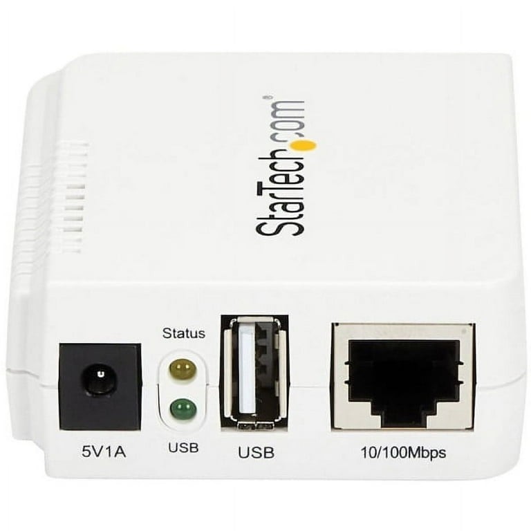 StarTech PM1115UW 1 Port USB Wireless N Network Print Server with 10/100 Mbps