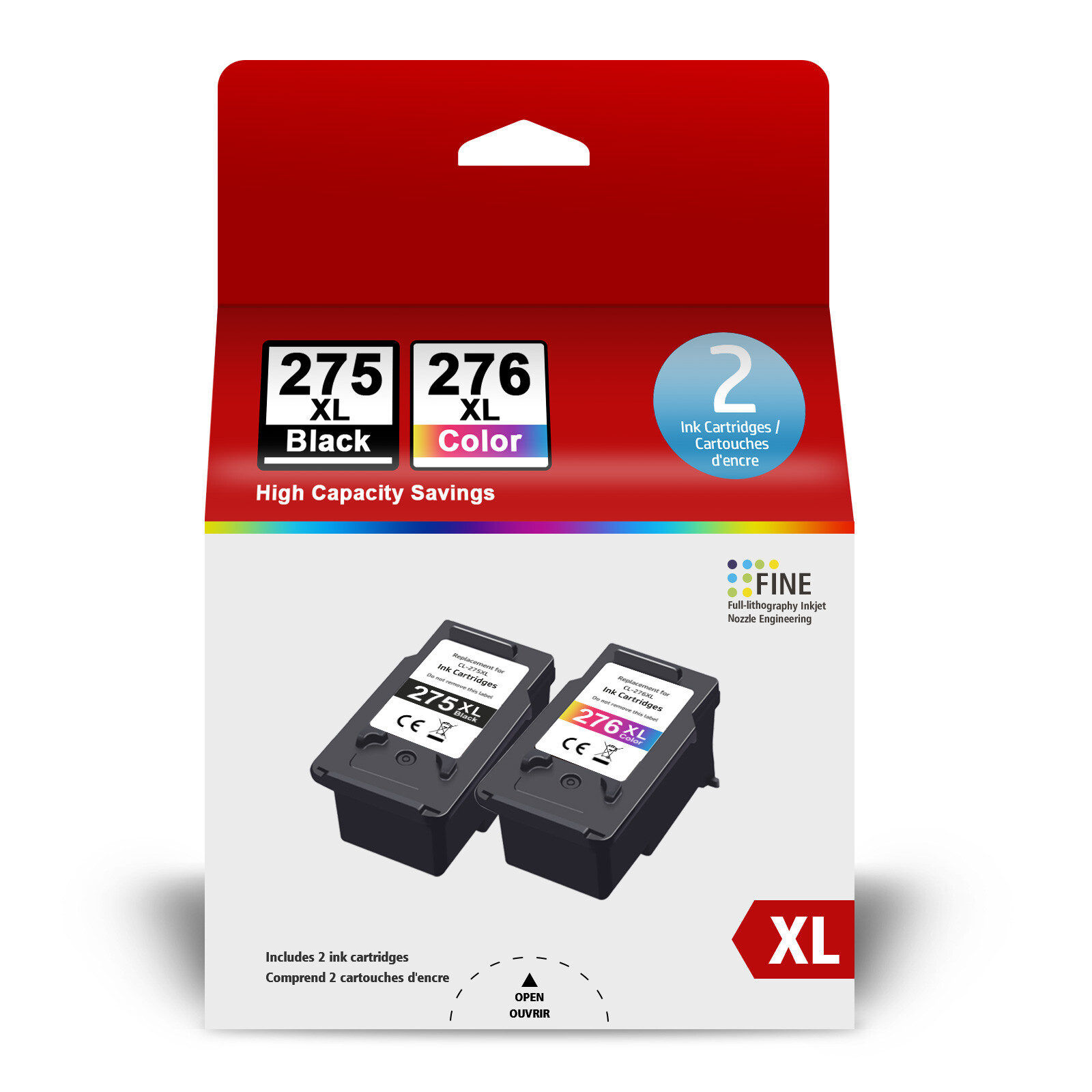 PG-275XL CL-276XL Ink for Canon 275 276 Pixma TR4722 TS3500 TS3522 TS3720 TR4725