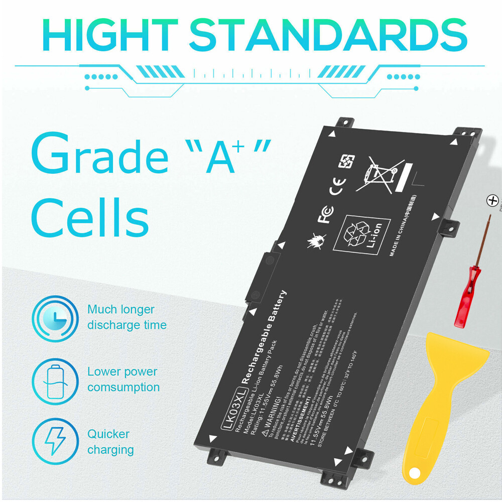 Replacement Battery For HP ENVY X360 15-BP 15M-BQ 17-AE 17-CE LK03XL HSTNN-LB7U
