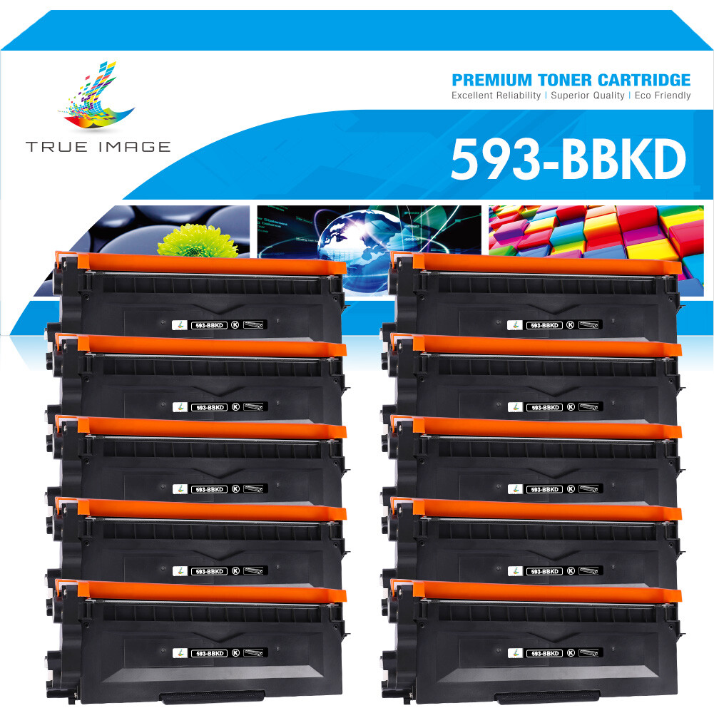 10-Pk/Pack E310 Toner Cartridge For Dell E310DW E515DN E515DW E514DW 593-BBKD