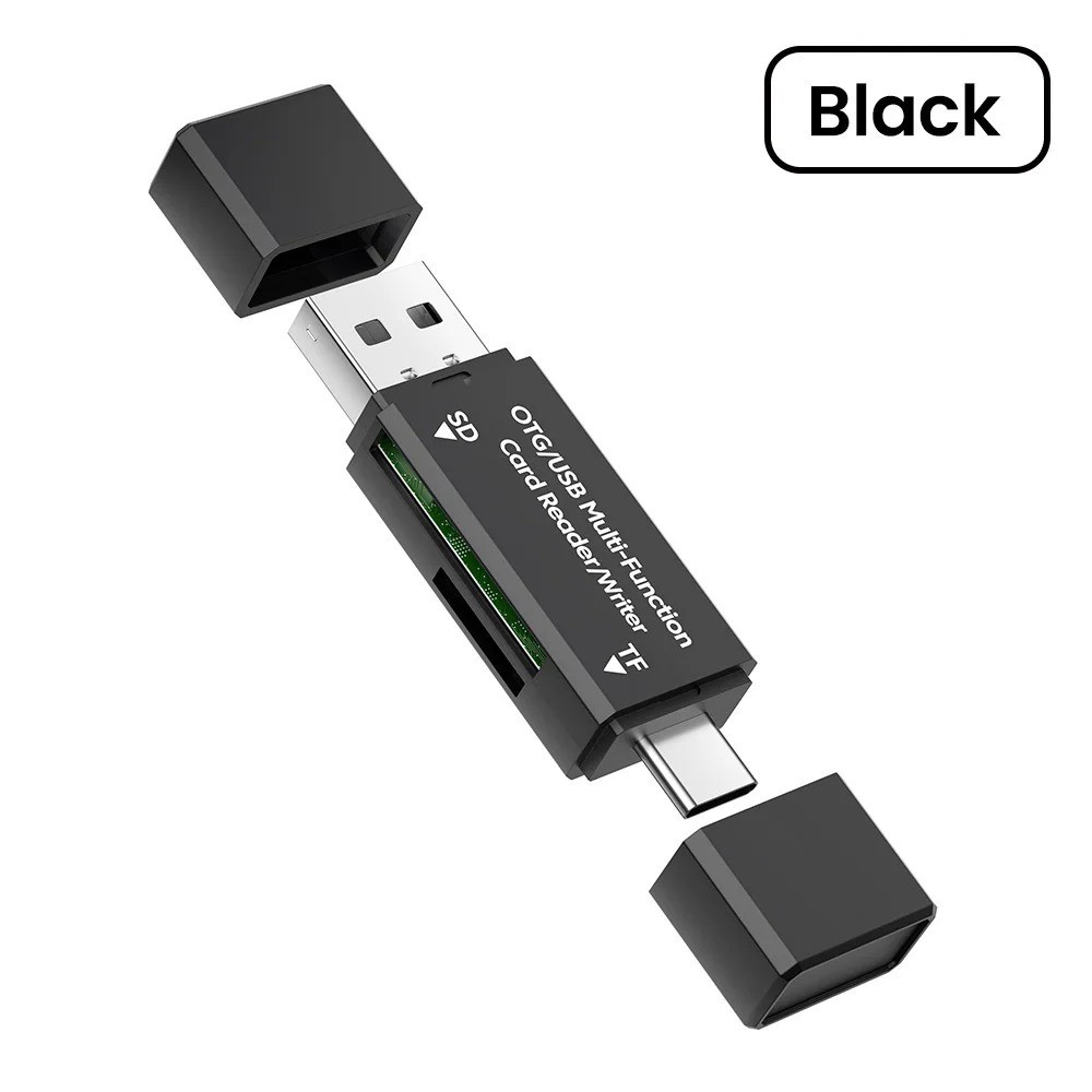 Micro USB OTG to USB 2.0 Adapter SD/Micro SD Card Reader With Standard USB Male