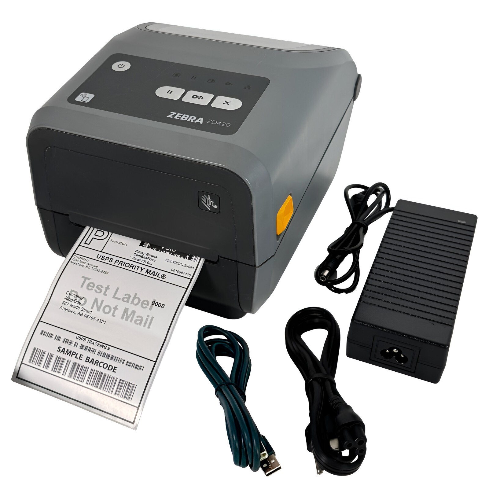 Zebra ZD420 (GK420D Replaces) Compact Thermal Barcode Label Printer USB BT WiFi