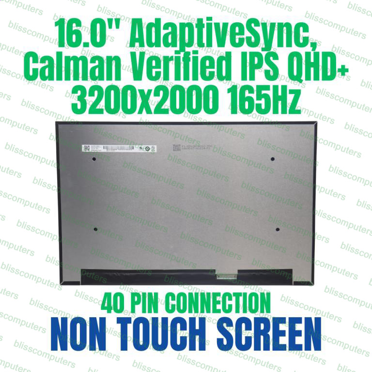 16.0″ 3.2K 430NIT 5D11M36708 5D11K21134 B160QAN04.S LCD NON Touch Screen 40 Pin