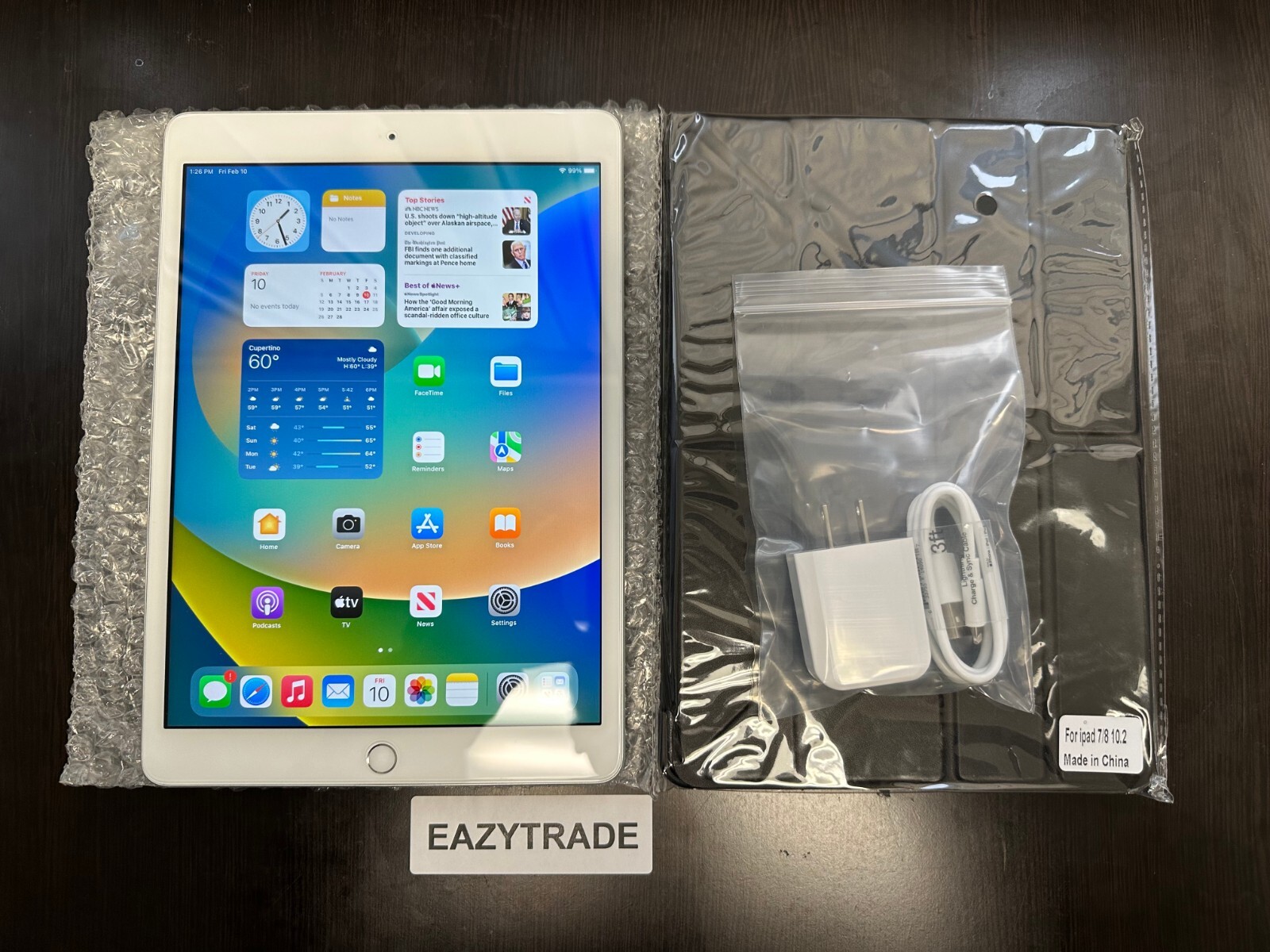 Apple iPad 7th Gen WiFi 10.2in – 32GB 128GB – Gray Silver Gold – Bundle