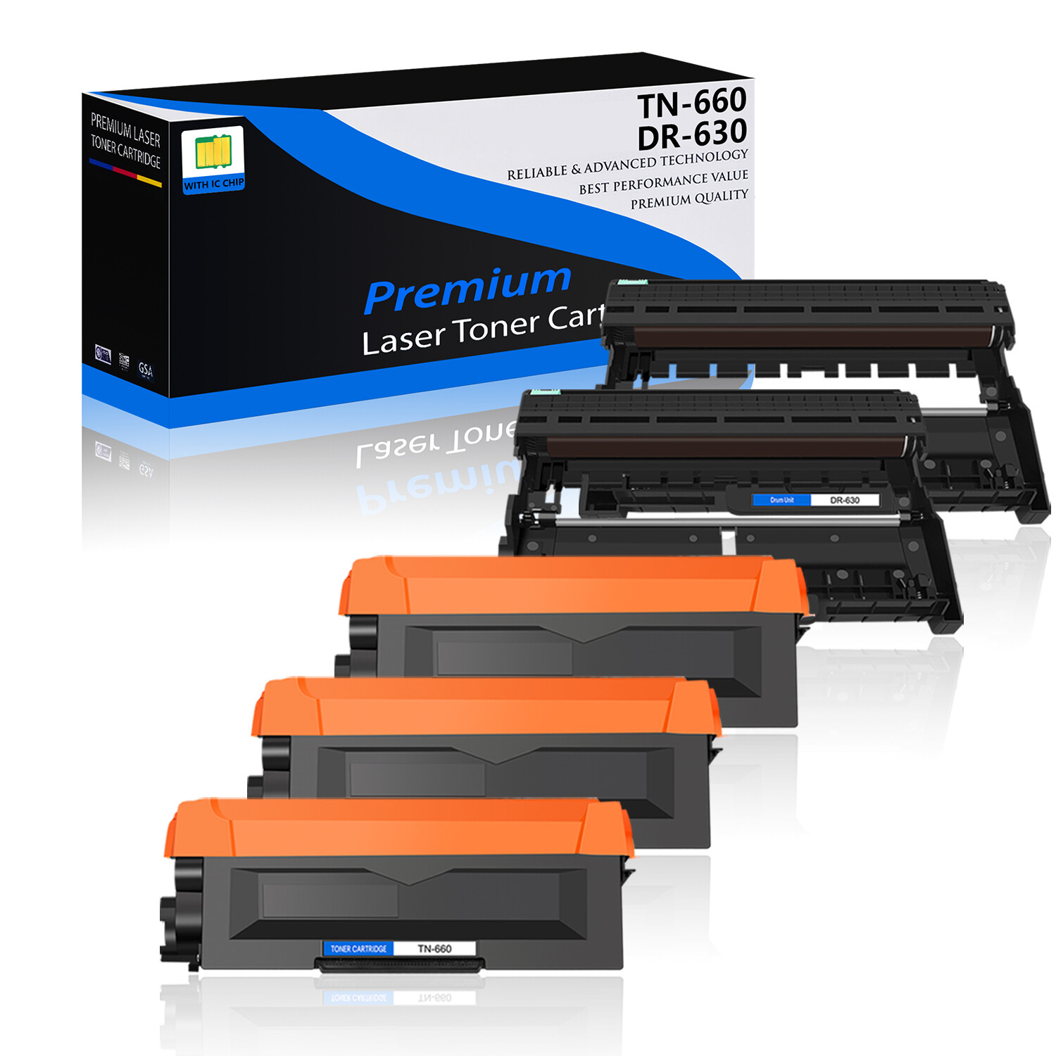 TN660 630 Toner DR630 Drum Unit For Brother MFC-L2700DW L2740DW HL-L2300D L2320D