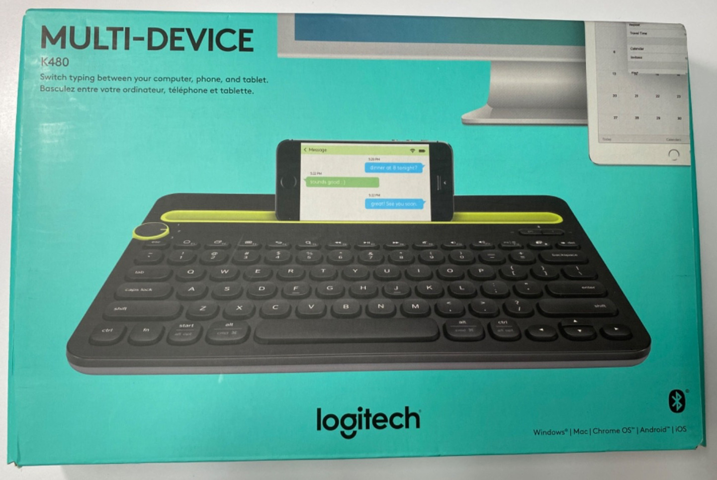 Logitech Multi-Device K480 Bluetooth Keyboard for IOS, Android, Mac, Windows