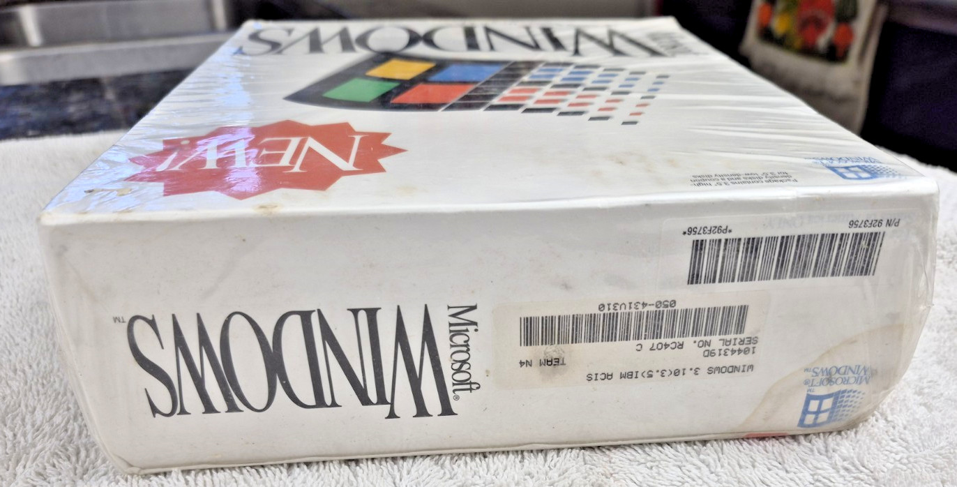Vintage Microsoft Windows Operating System Version 3.1 3.5″ Floppy – New Sealed