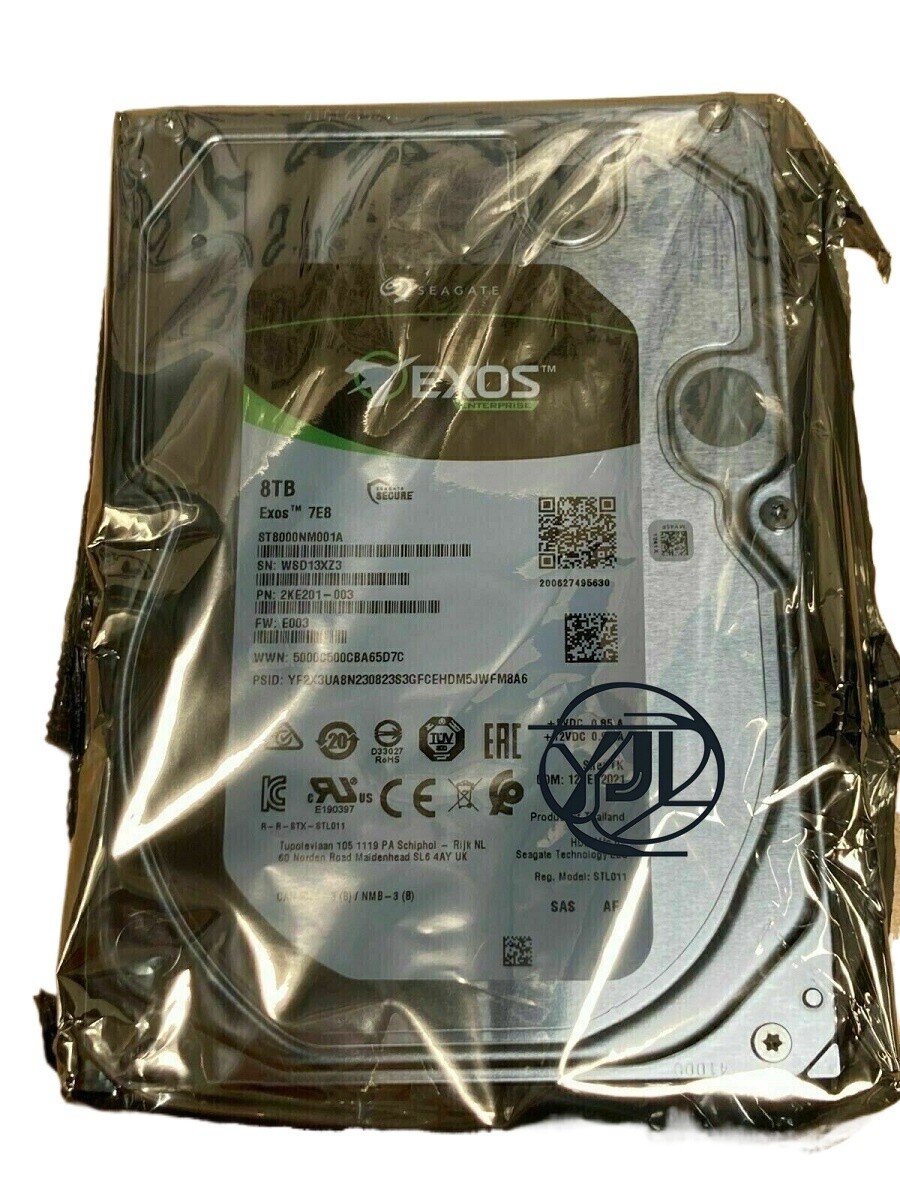 New Seagate Exos 7E8 ST8000NM001A SAS 7200RPM 12Gb/s 3.5″ 8TB Internal HDD