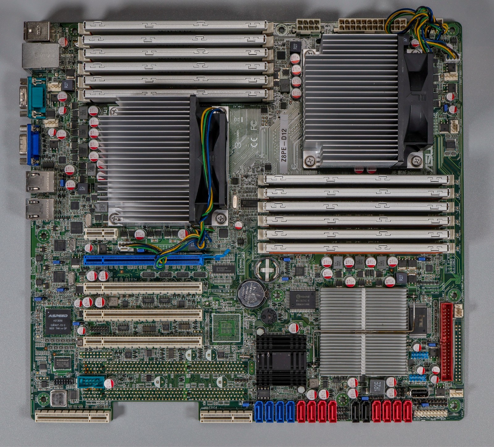 ASUS Z8PE-D12 Dual LGA1366 Server Motherboard Xeon E5620 72GB DDR3 ECC RAM