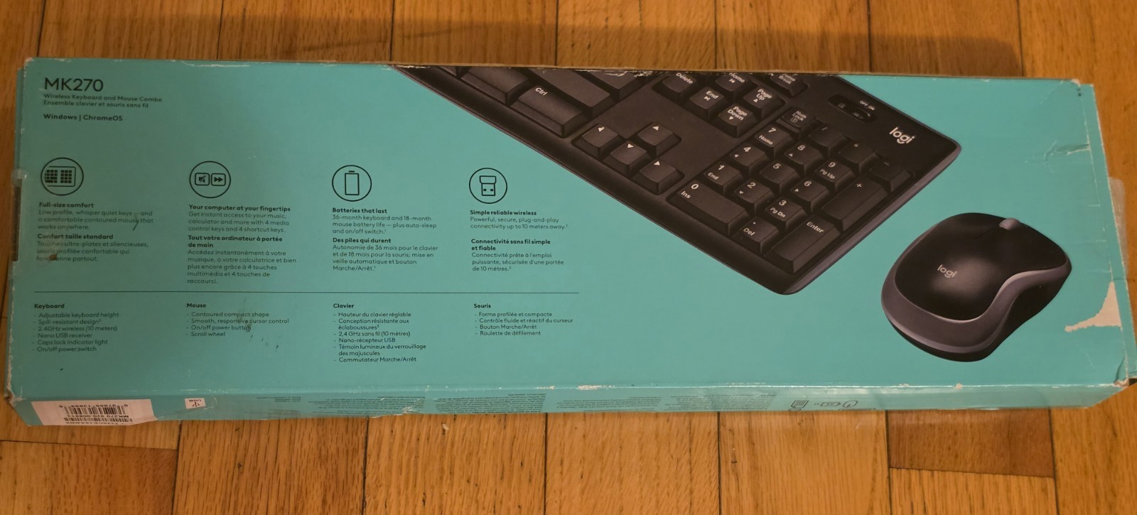 Logitech MK270 Wireless Keyboard & Mouse Combo for Windows 2.4GHz Wireless Black