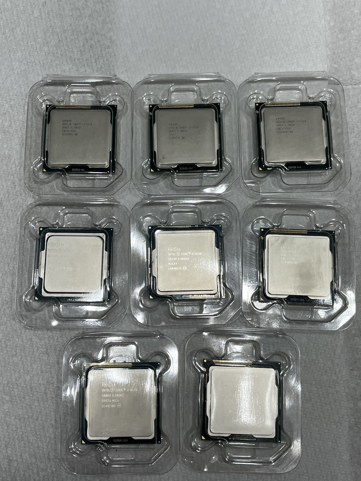 Intel Core i3 Mixed Lot (8)- I3-4160 I3-4130 I3-3220 I3-2130 I3-2120 LGA1150CPU