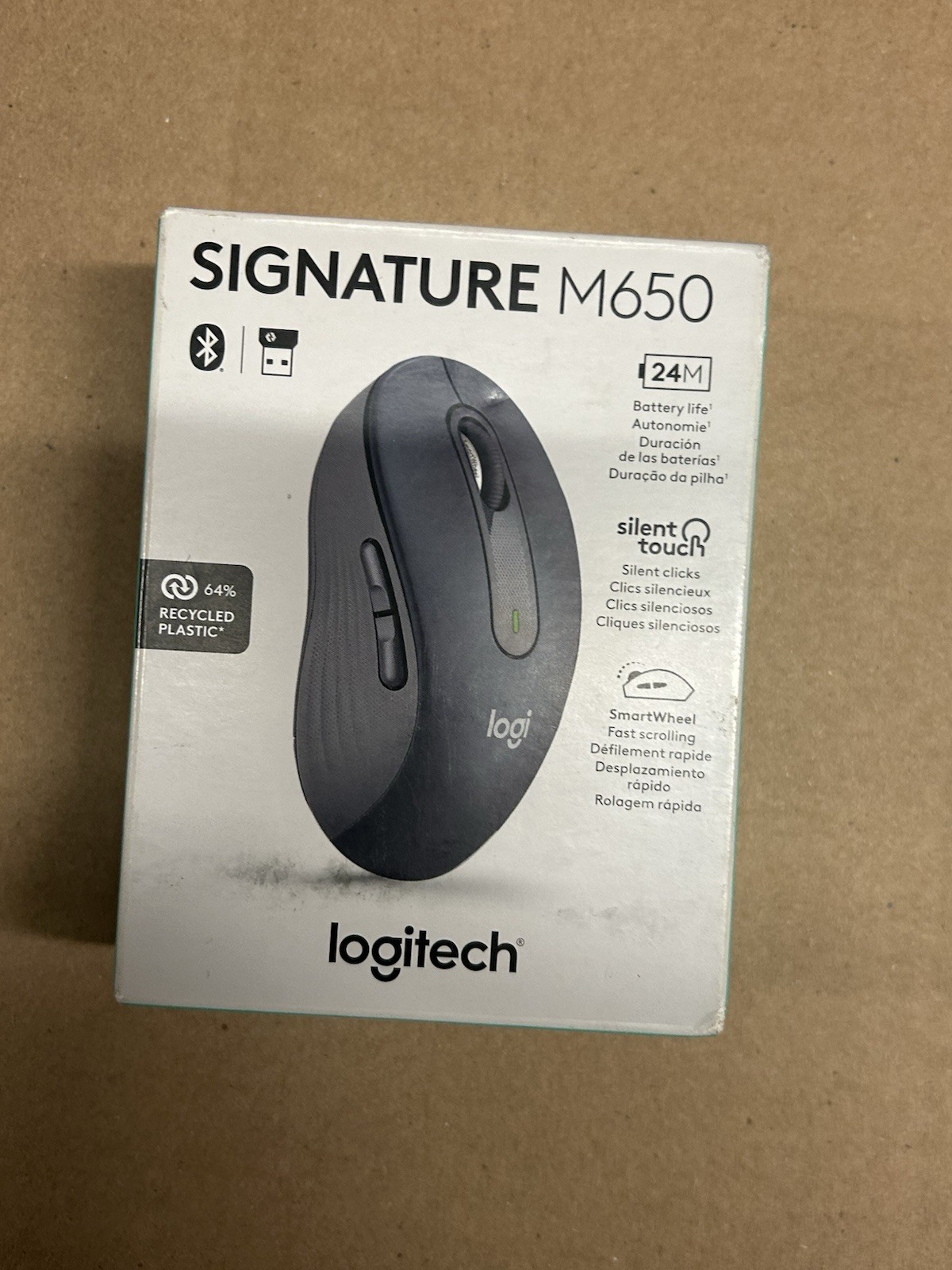 Logitech SIgnature M650 Wireless Mouse – Graphite