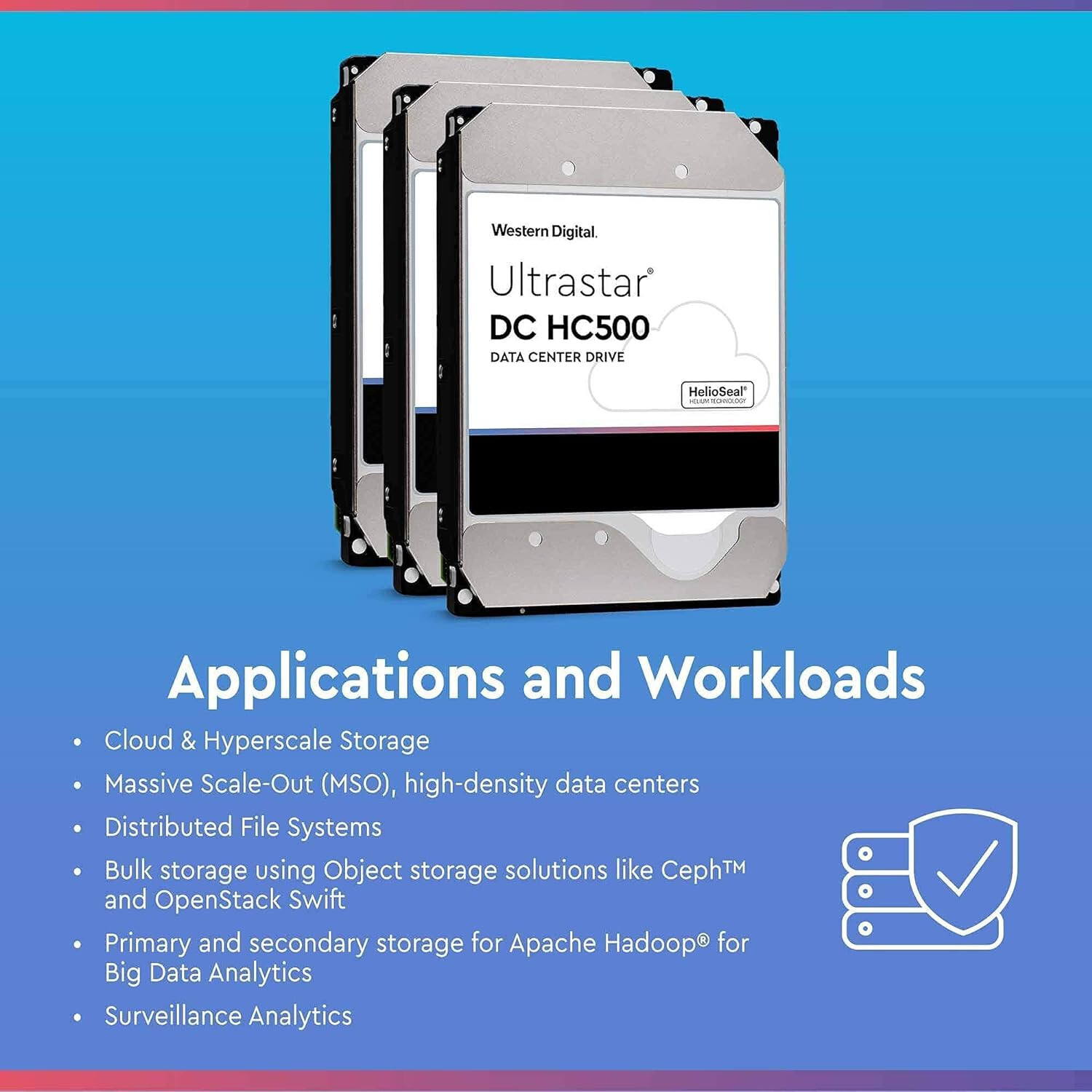 WD WUH721414ALE604 Ultrastar DC HC530 14TB SATA 6G 3.5″ 7200RPM Enterprise HDD