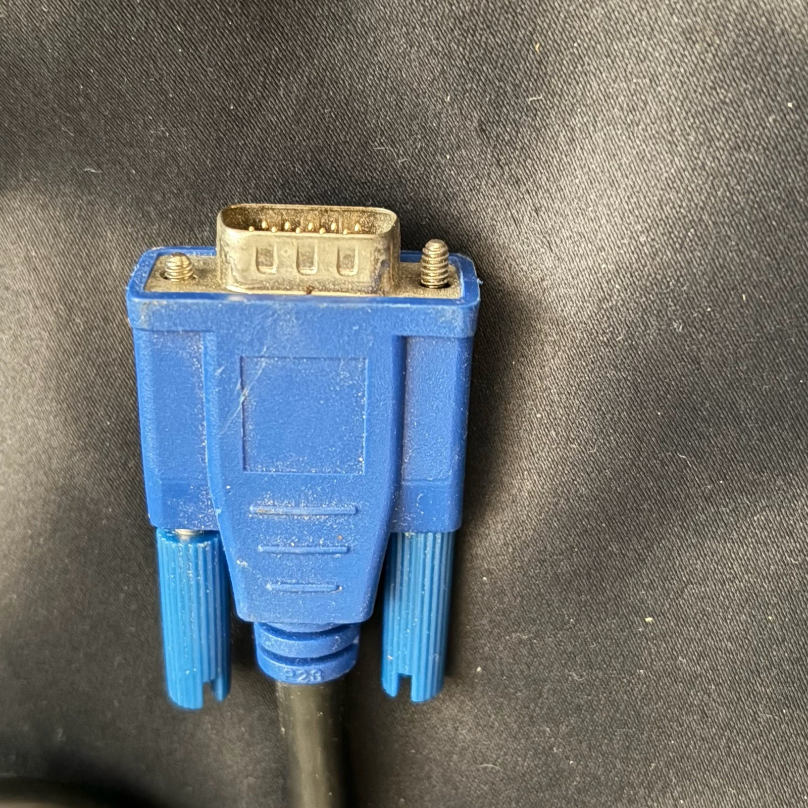 VGA/SVGA D-Sub Male to Male Monitor Cable Lot of 4 Black Blue 1:1 Connection Lot