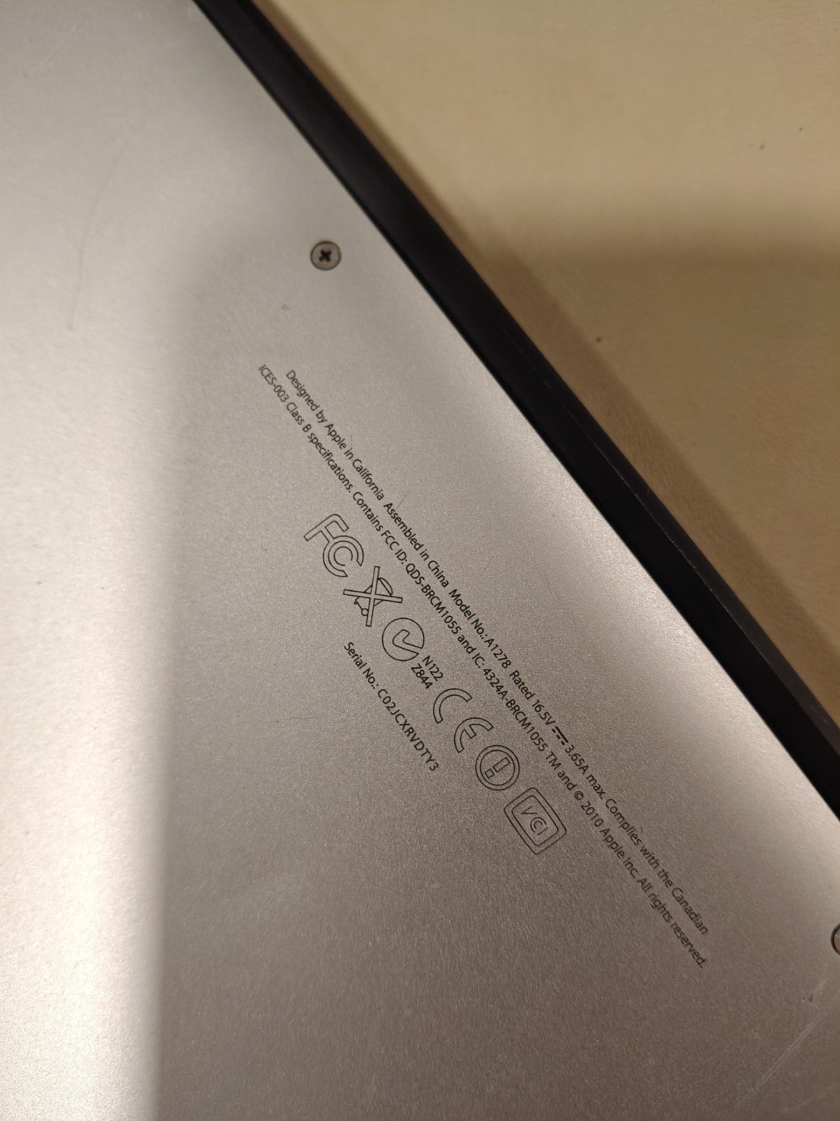 UNTESTED Apple MacBook Pro 13.3″ (128GB SSD, Intel Core i5 5th Gen4GB) NO POWER