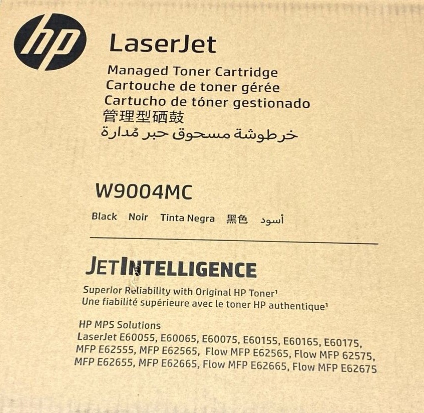 HP W9004MC Black Managed Toner Print Cartridge OEM Laserjet