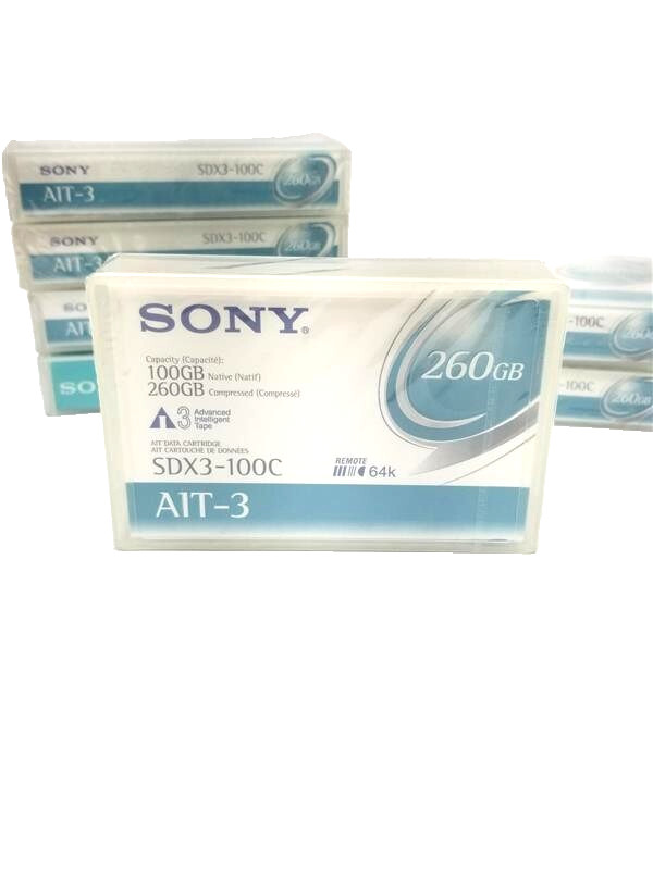 LOT OF 7 _SONY: SDX3-100C; AIT-3 100GB/260GB AIT DATA CARTRIDGE_NEW_