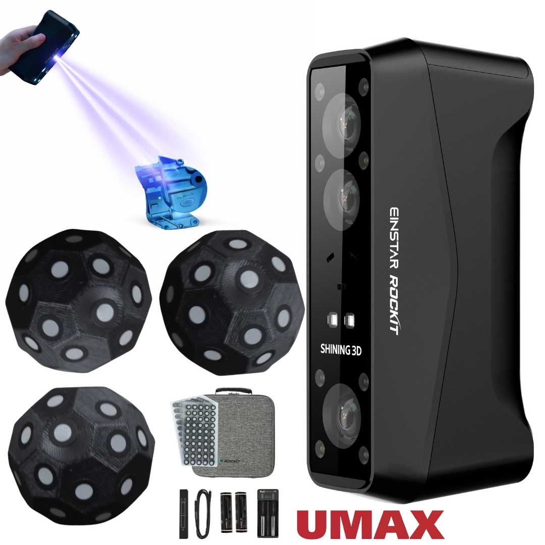 EINSTAR Rockit Hybrid Laser, Infrared 3D Scanner 2.8M Points/s 5MP Texture Came