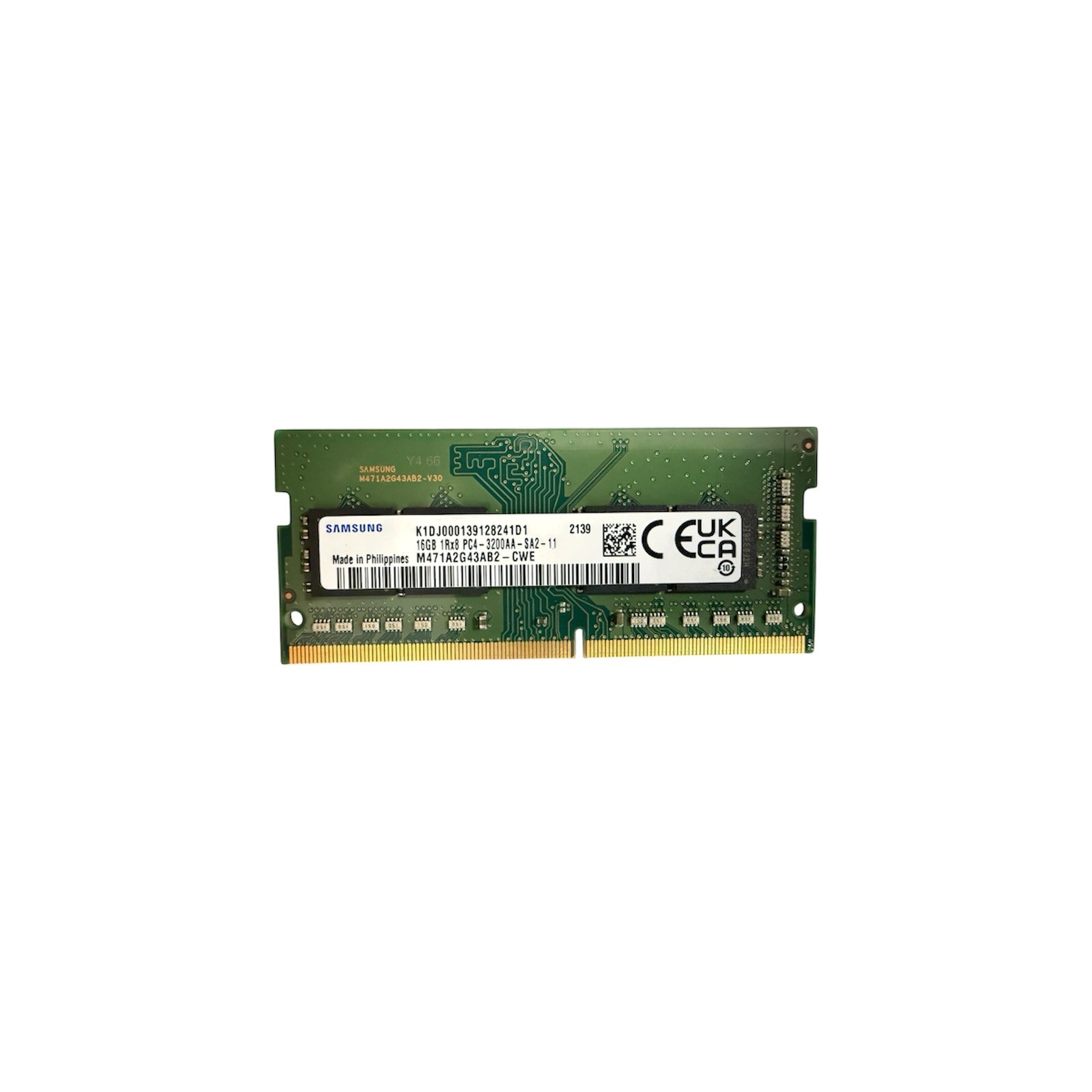 Samsung 16GB DDR4 3200MHz PC4-3200 Laptop RAM SO-DIMM M471A2G43AB2-CWE Tested