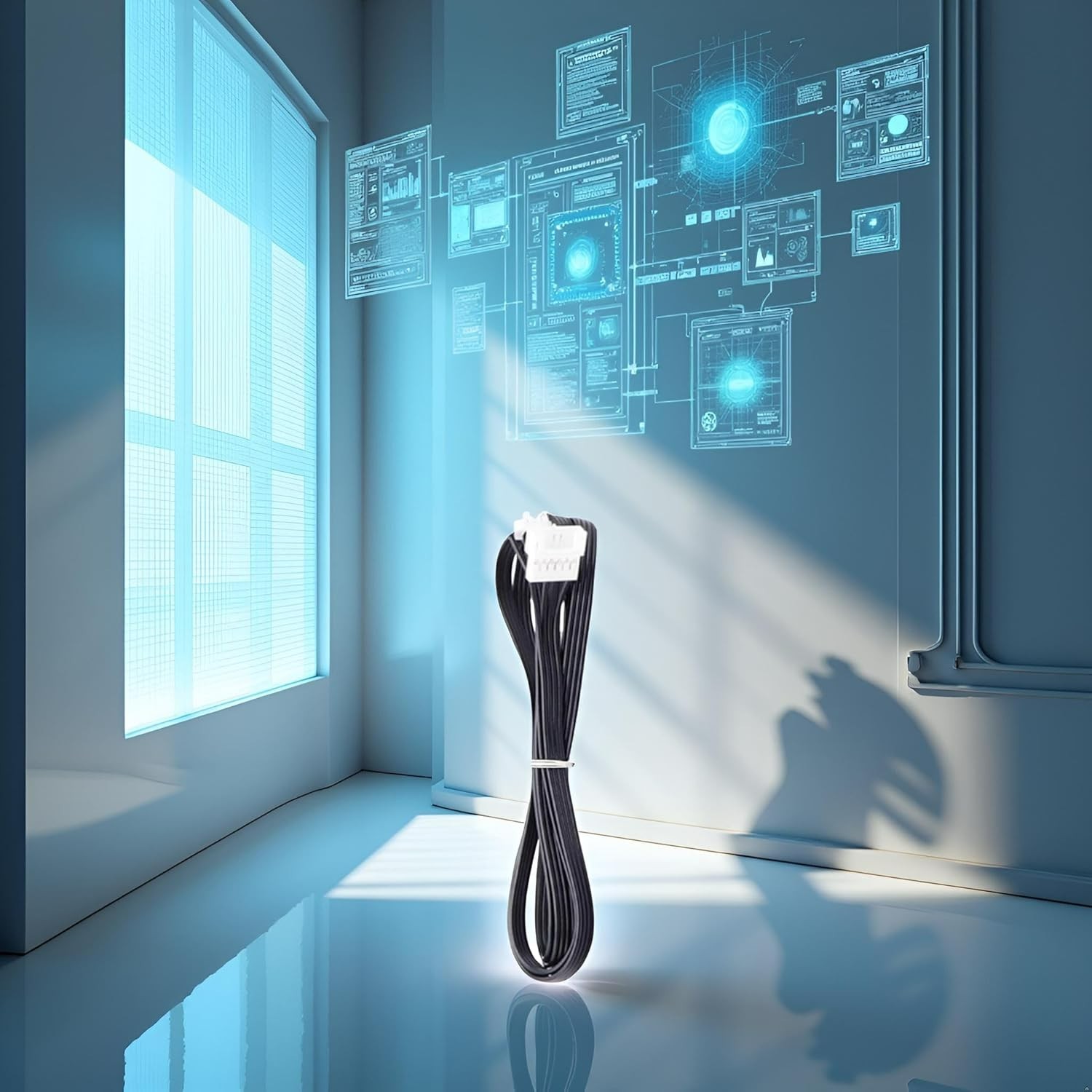 Plug-and-Play 100cm 3D Printer Extension Cable for Seamless Setup & Flexibility