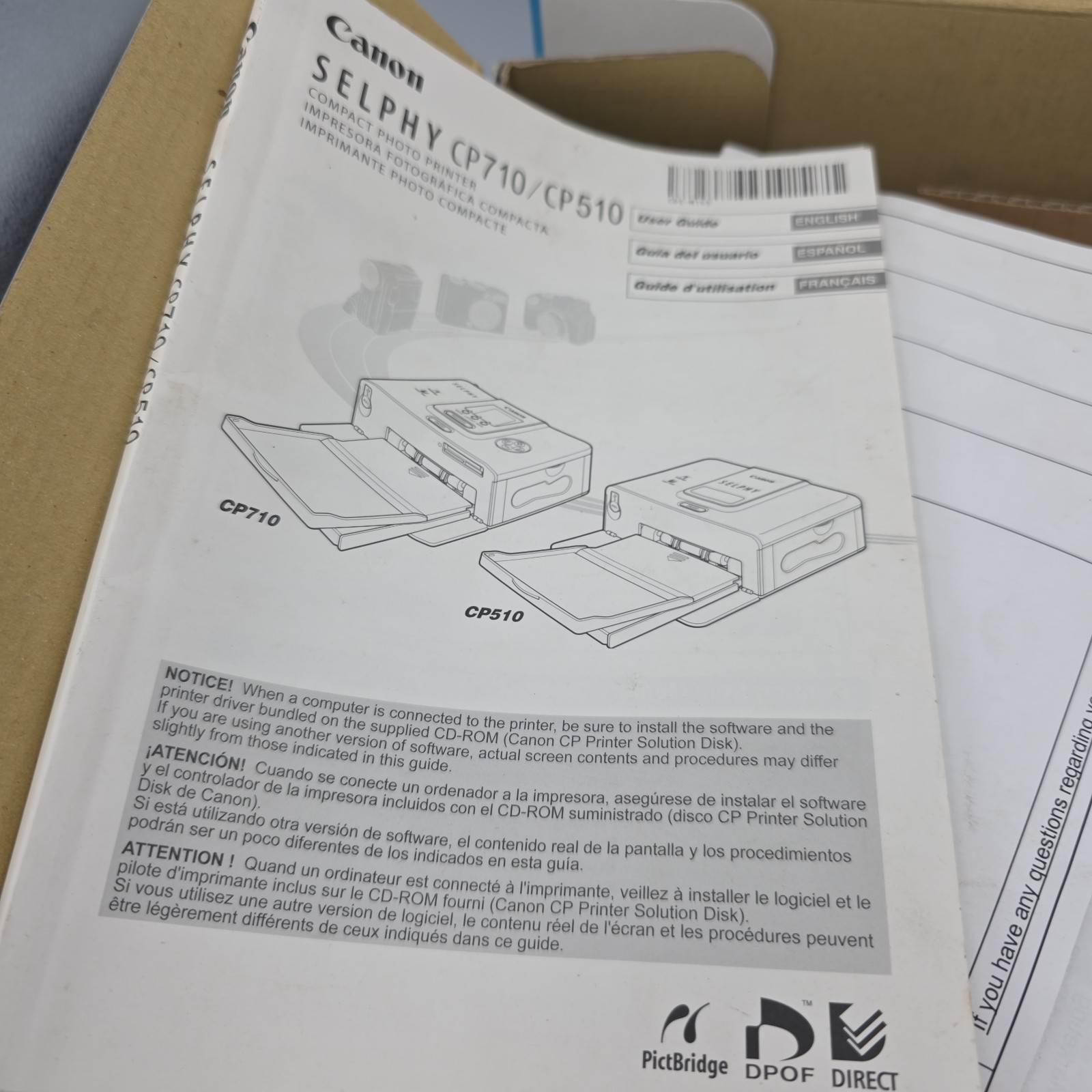 Canon SELPHY CP710 Digital Photo Thermal Printer – New In Box