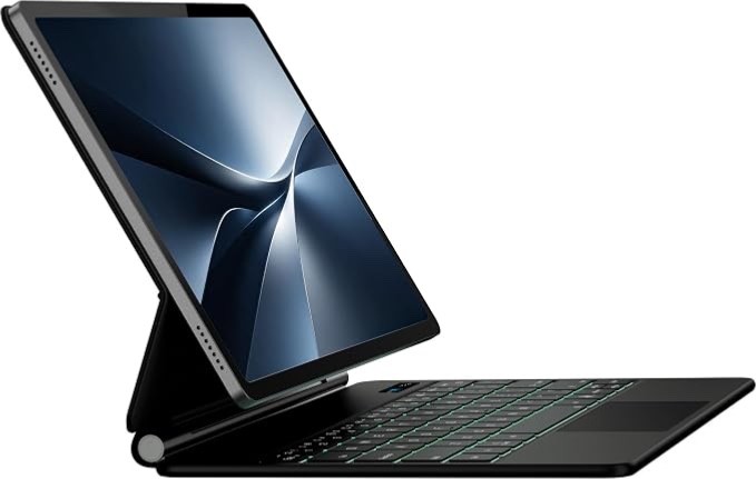 Samsung Galaxy Tab 12.4” Magic Keyboard Case, 11-Color Backlight With Trackpad