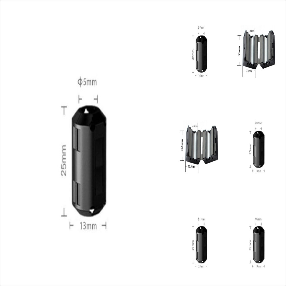 FERROUS RING CHOKE-CLIP ON NOISE FILTER-EMI & RFI Noise Filter