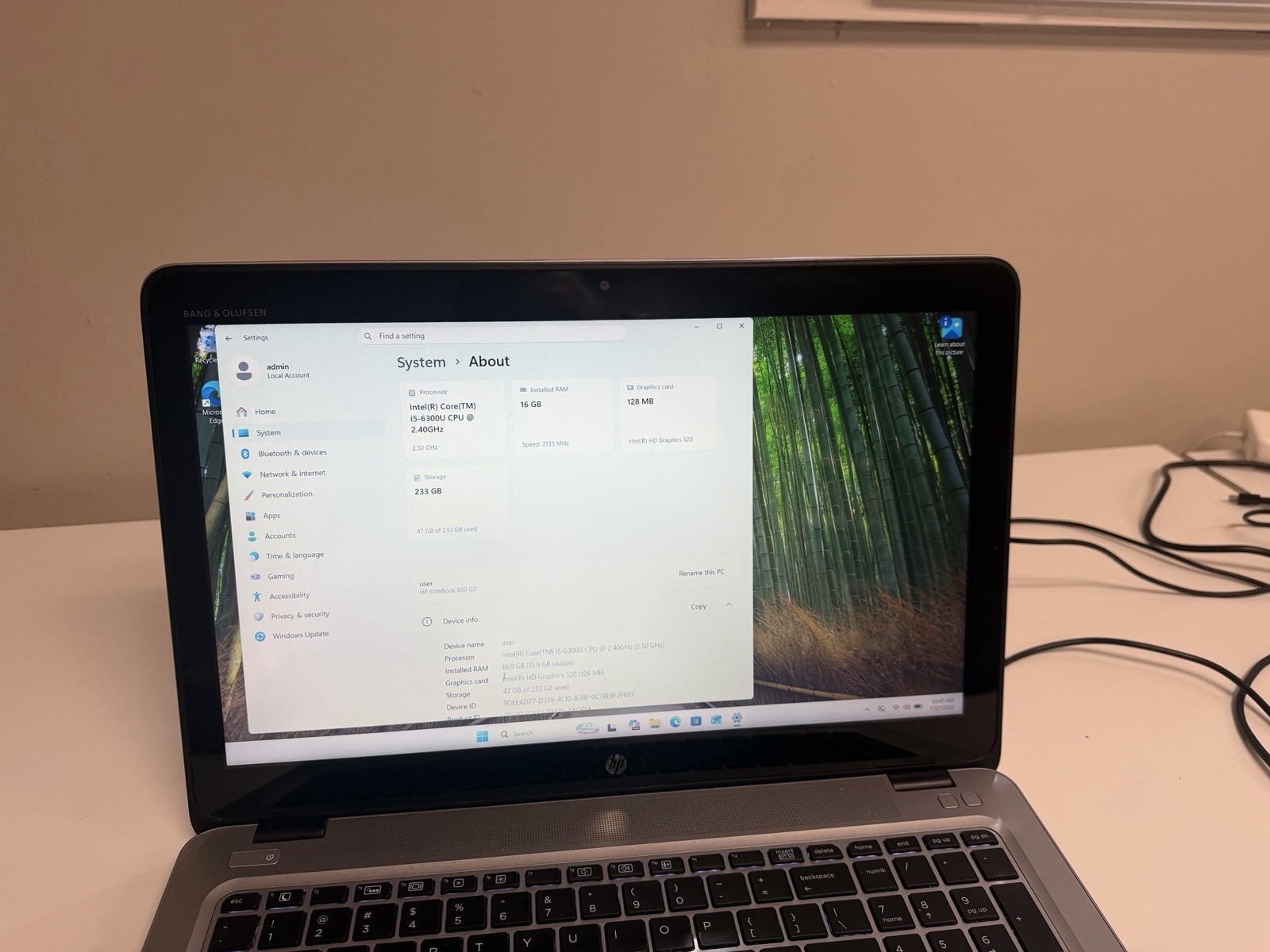 ✅ HP EliteBook 850 G3 15” ✅ TOUCH SCREEN ✅ i5-6300U 16GB ✅ 256GB SSD Win 11 Pro