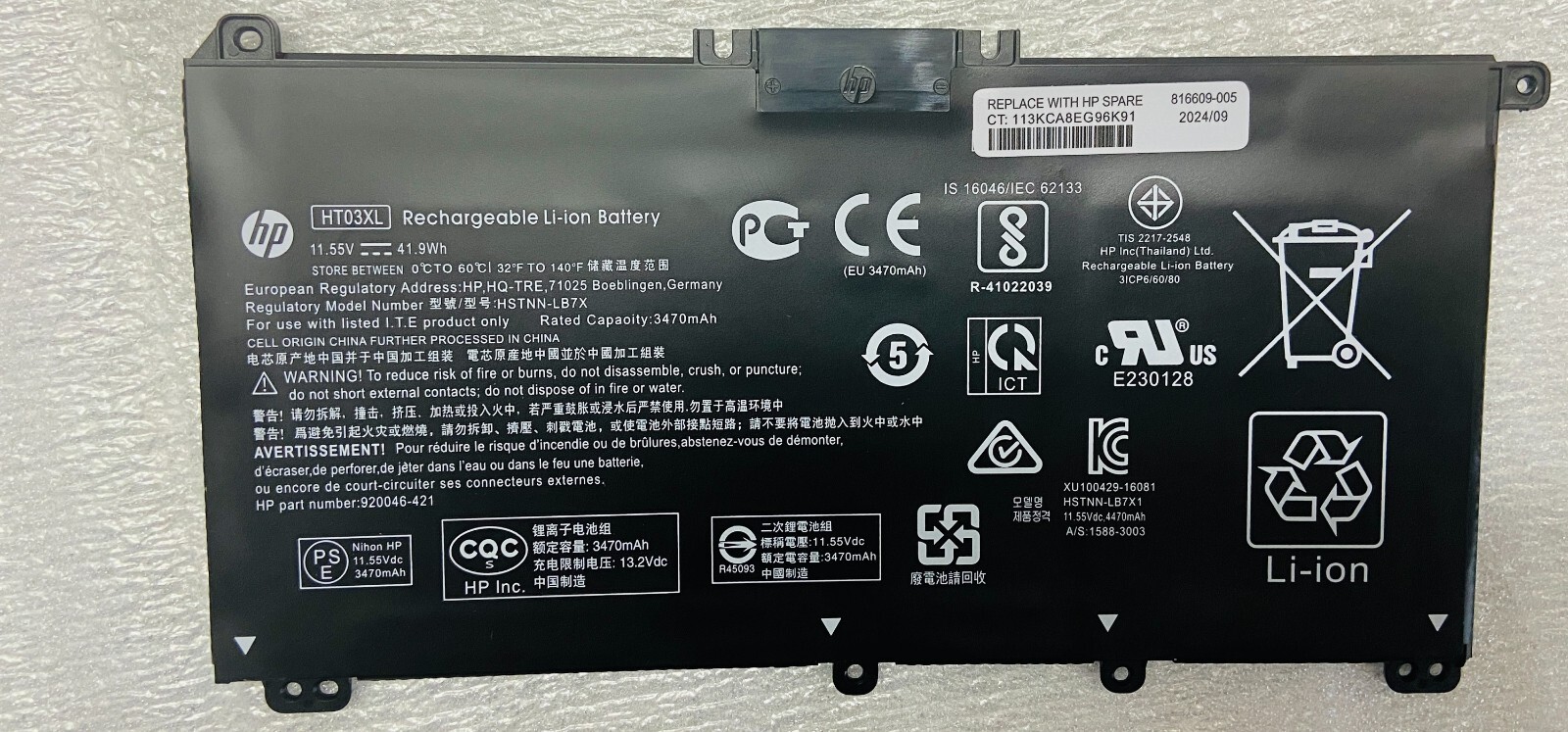 Genuine HT03XL L11119-855 Battery HP Pavilion 14 15 17 15-CS 15-DA 15-DB 15-DW