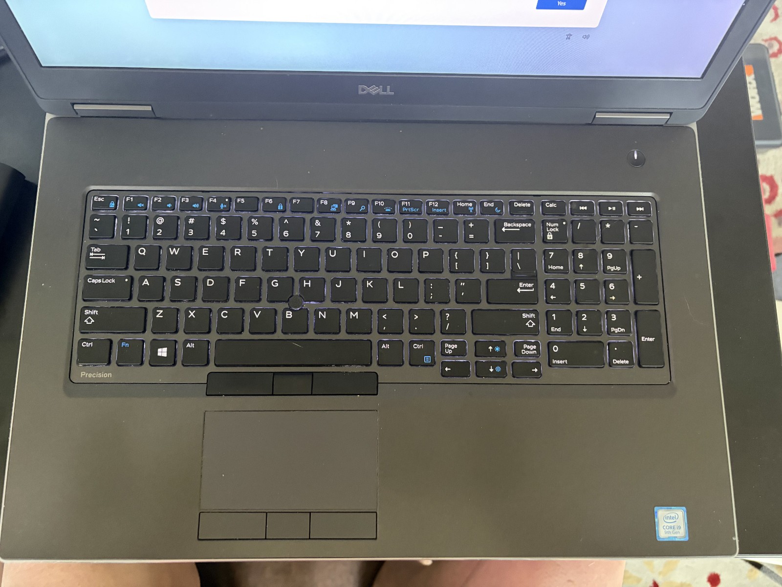 Dell Precision 7740 17.3″ laptop, i9-9980HK, 32Gb, 512Gb with **DOCK** & 2 P/S!