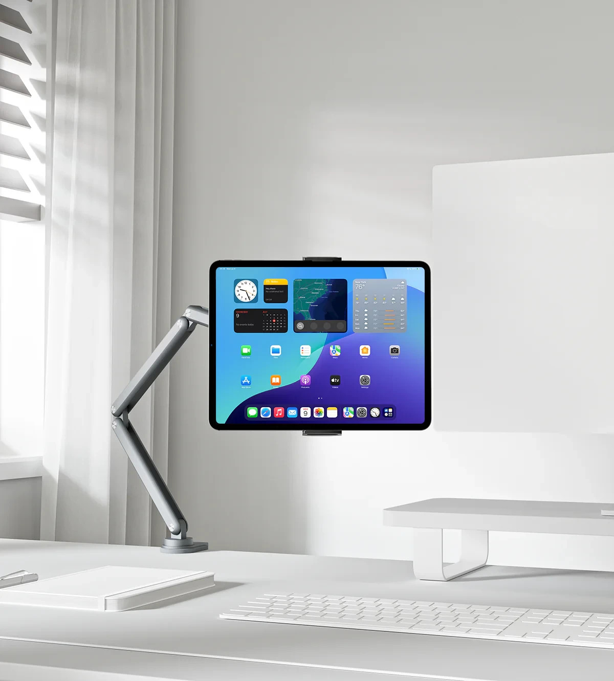 KUXIU X36C Flexible Clamp Tablet Stand for iPad & Tablet Adjustable Arm Open Box
