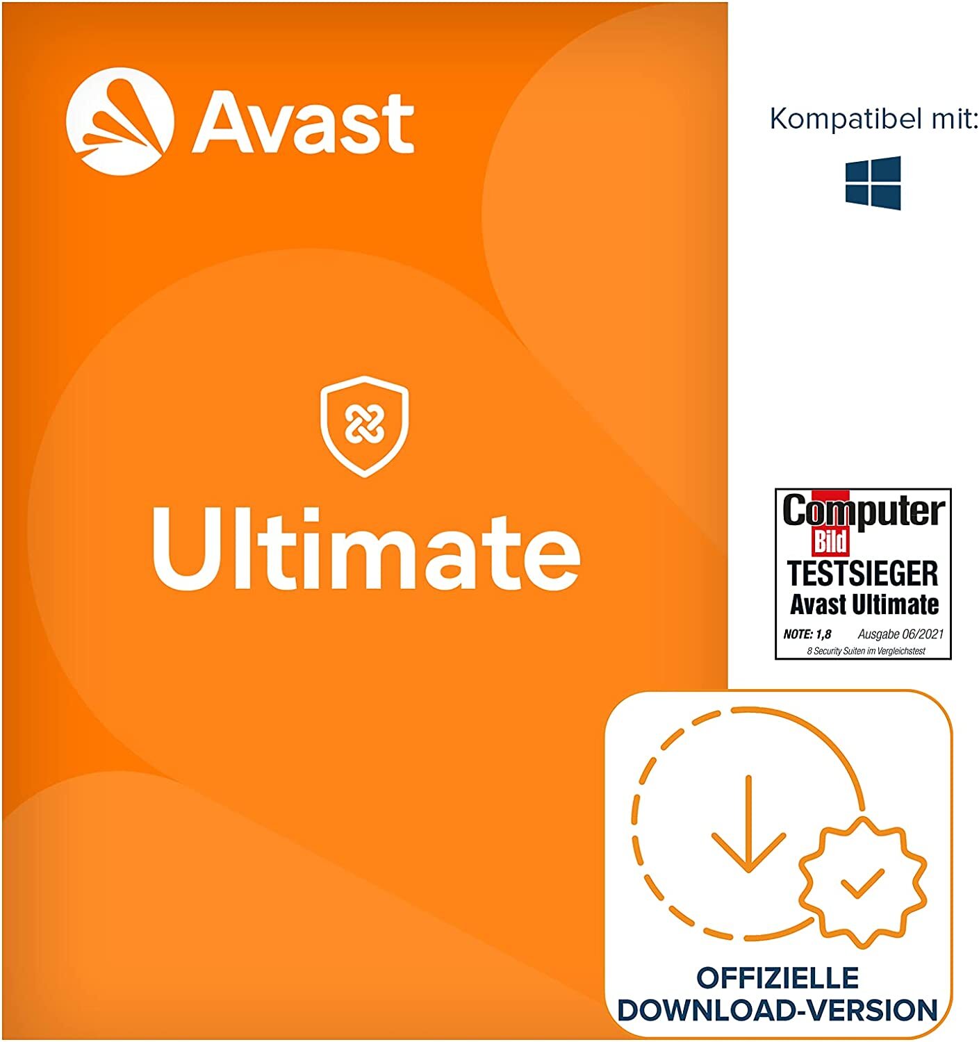 AVAST Ultimate 2024 10 Geräte 1 Jahr | Mehrere Geräte | Antivirus 2023 DE avast!