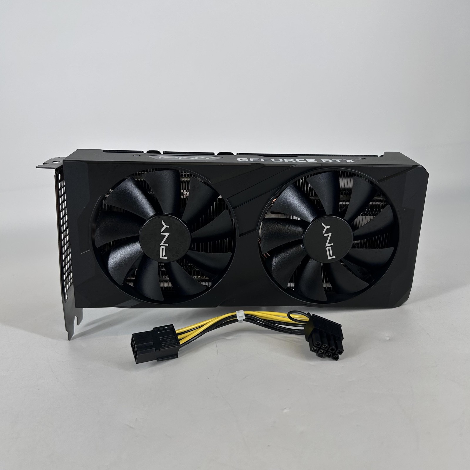 PNY Verto Dual Fan GeForce RTX 3050 8GB RAM – GPU – Bottom Side Bracket Loose