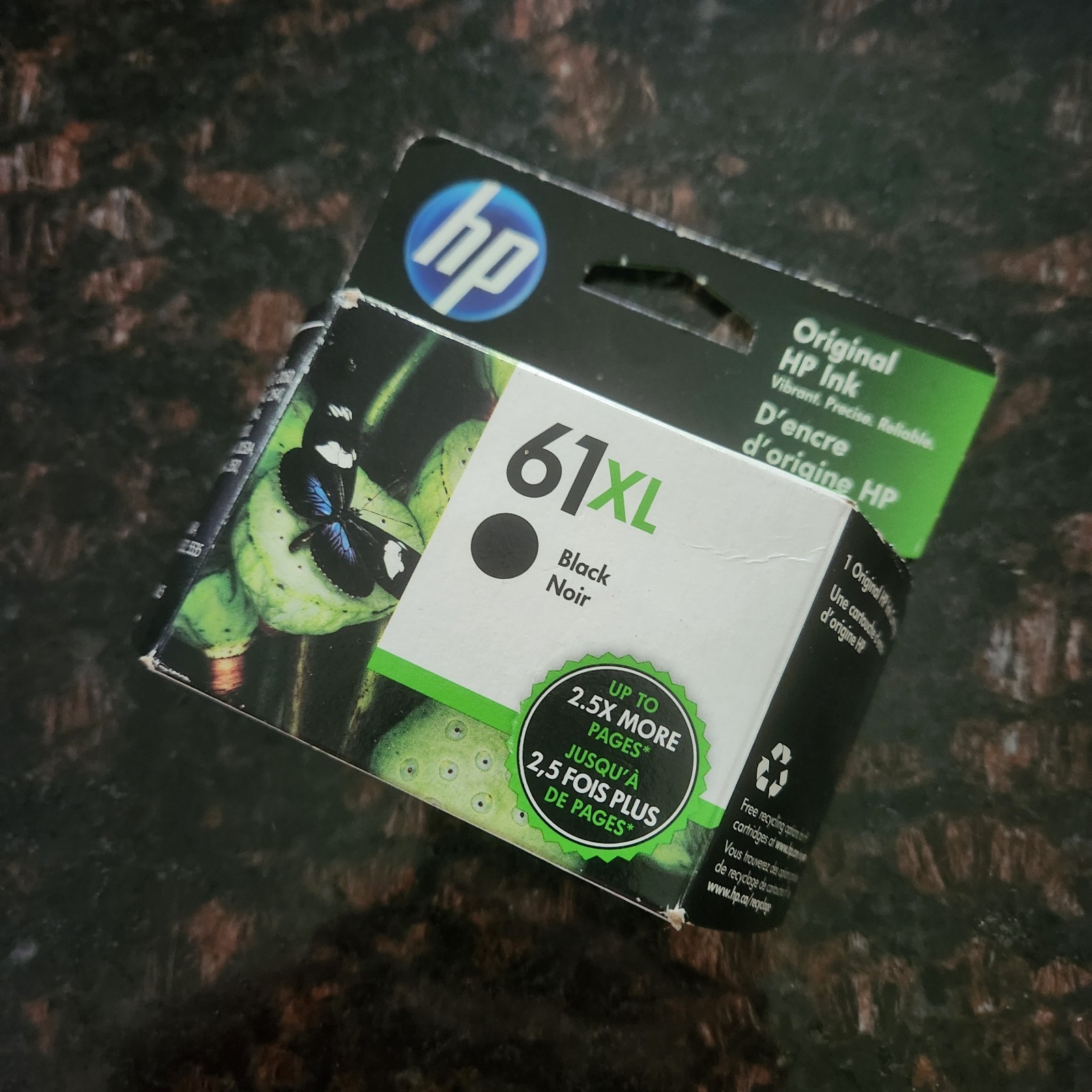 NEW Genuine HP 61XL Black Ink Cartridge CH563WN Sealed Expired Exp Jul 2023 NEW
