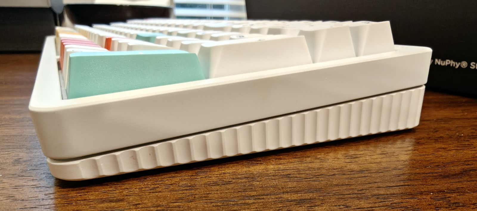 NuPhy Halo96 Mechanical Keyboard Rose Glacier Switches + HyperX Pudding Keycaps