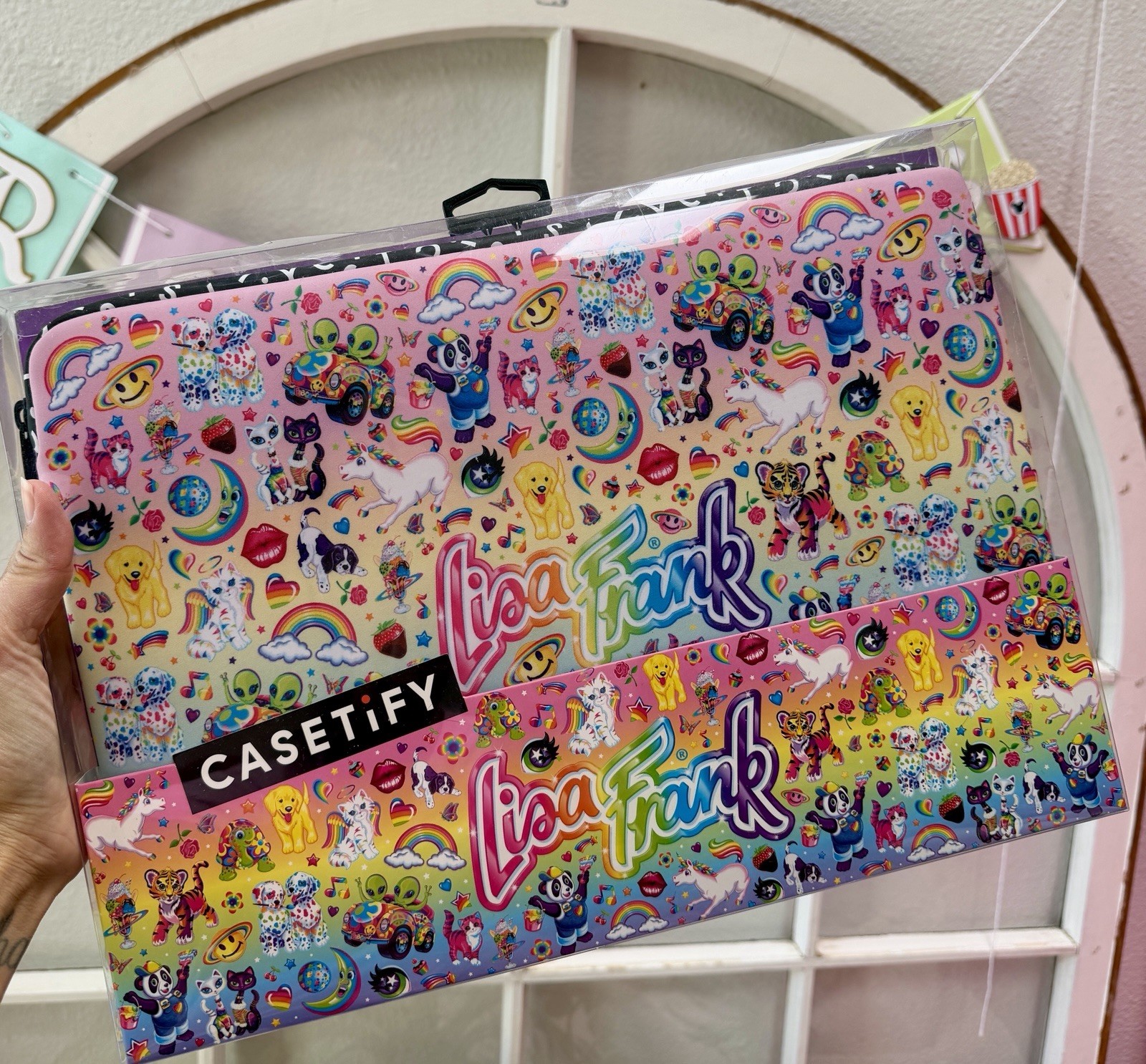 Lisa Frank Casetify NEW RARE HTF laptop bag large case holder