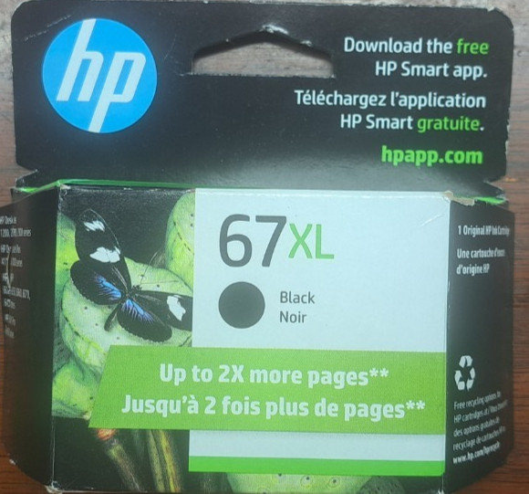 HP 67XL Black Ink Cartridge – 3YM57AN#140