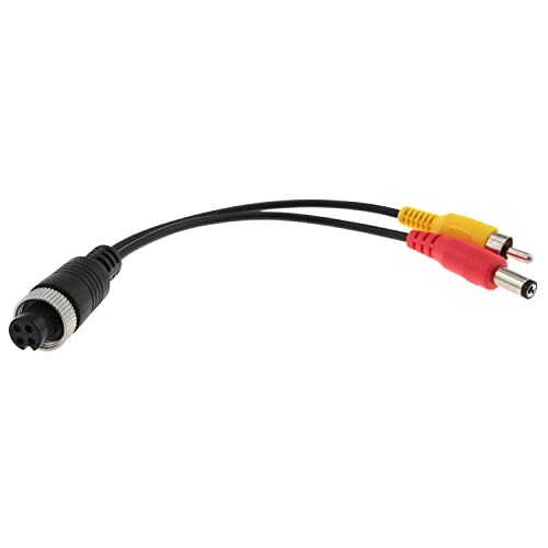 4 Pin Female to RCA Male Adapter 20cm/7.87″ M12 4 Pin Female Aviation Head to