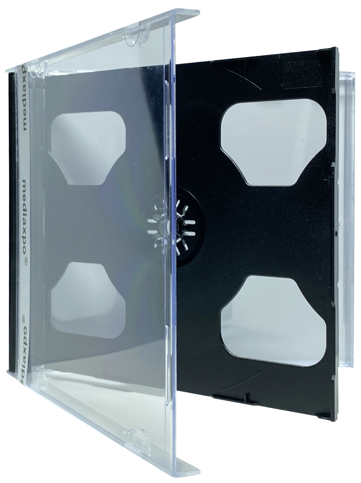 10.4mm Standard Black Double 2 Discs CD Jewel Case (Smart Tray) Lot