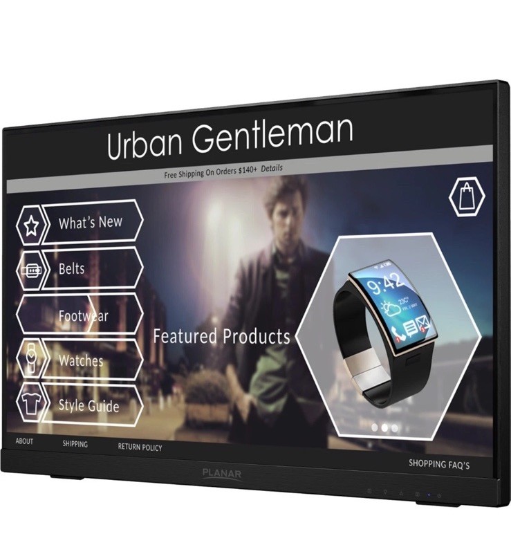Planar 997-8286-00 Helium PCT2235 22″ Touch Screen LED LCD Monitor HDI- DP VGA