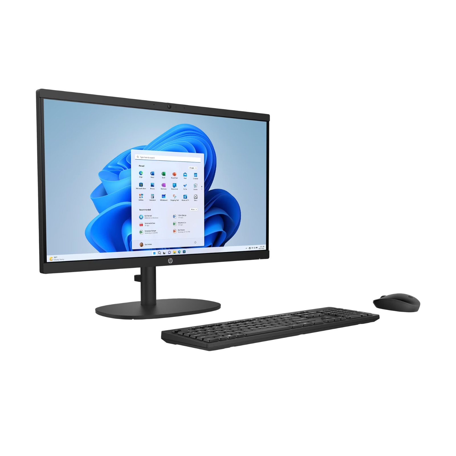 BRAND NEW HP 22-dg0033w All-in-One PC 21.45″ Intel N200 8GB 128GB SSD Win 11 S