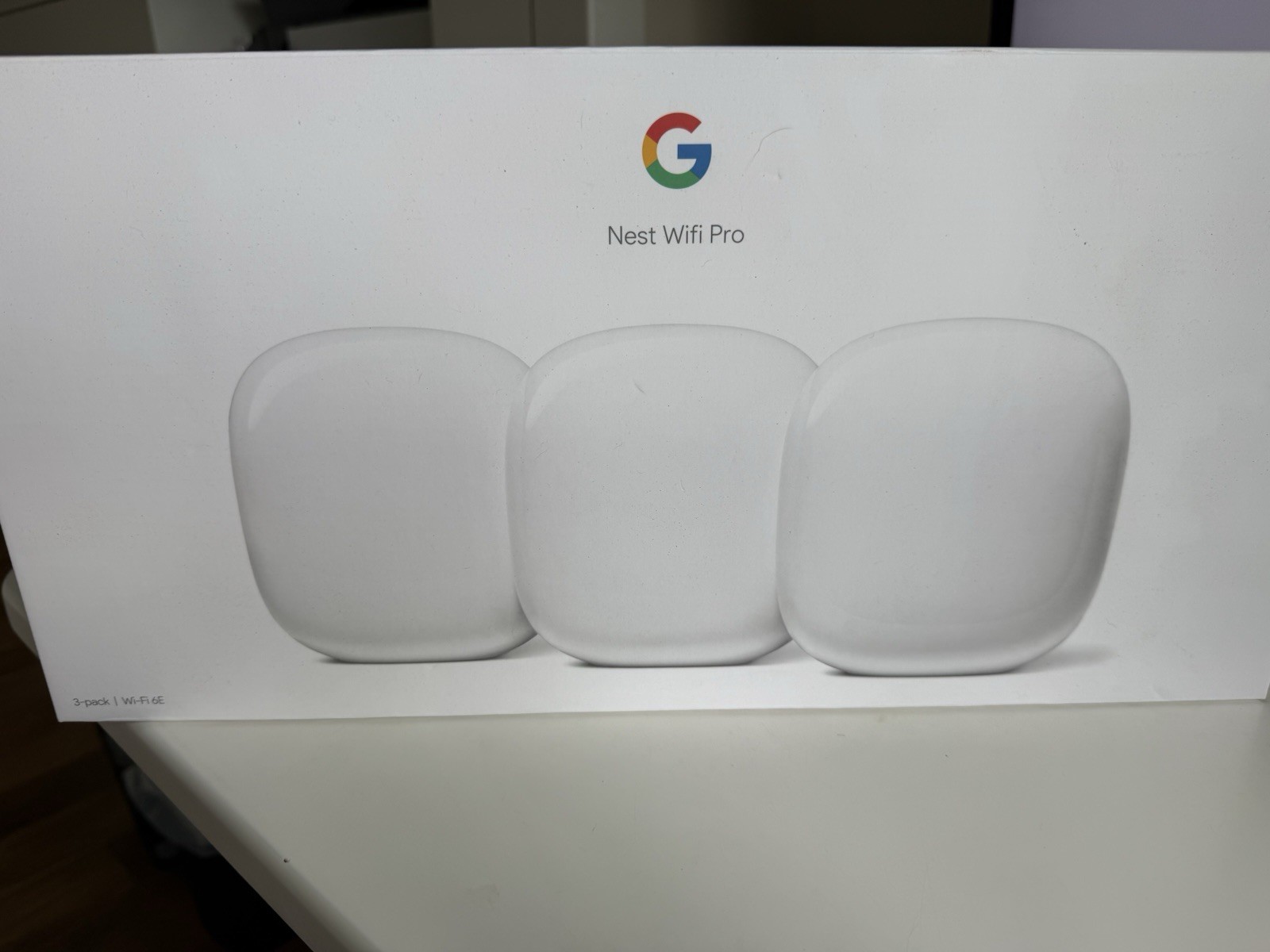 Google Nest Wifi Pro Wi‑Fi 6E Tri‑Band Mesh Router System 3‑Pack White