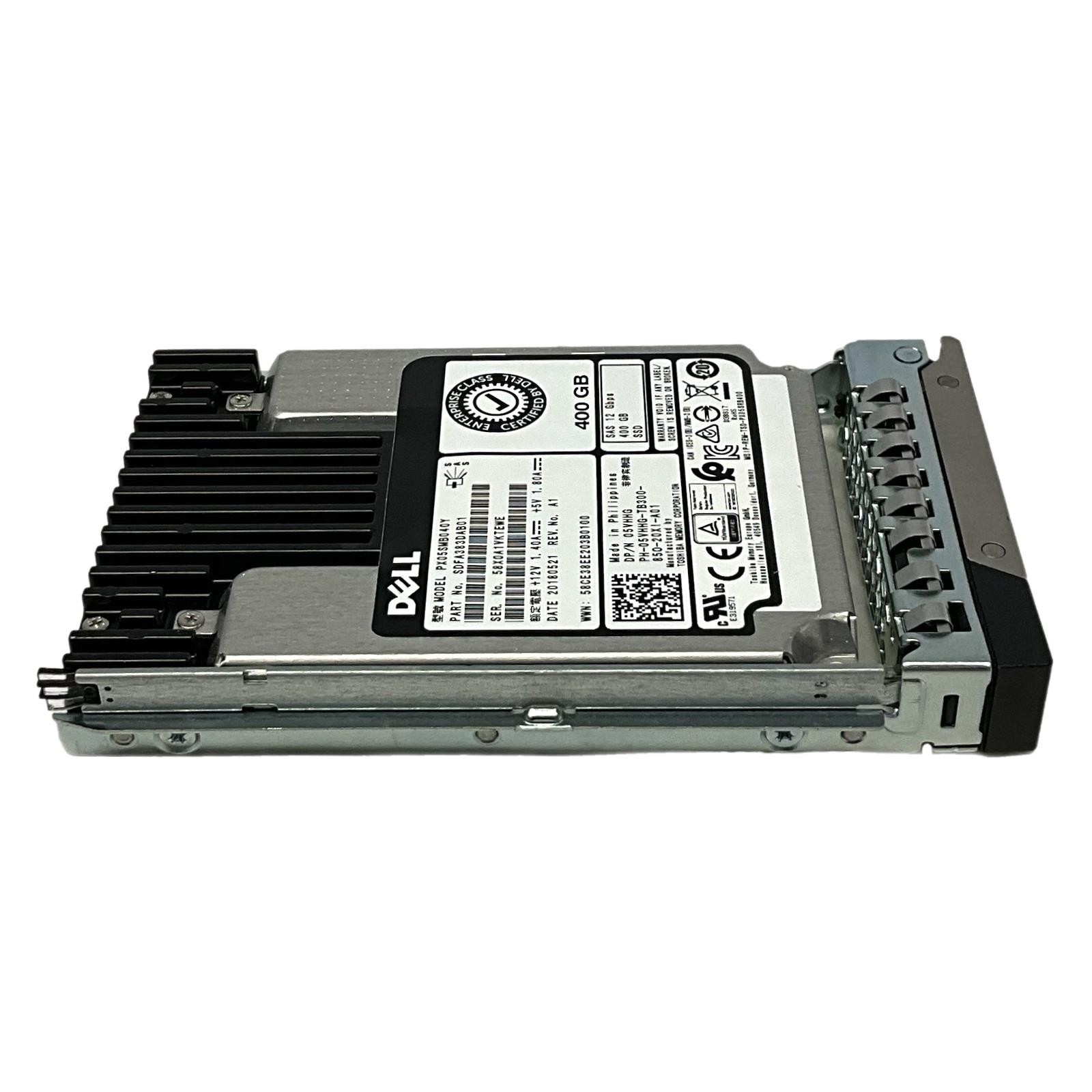 Dell 5VHHG 2.5″ 400GB SAS SSD 6Gbps Server Drive w/ Caddy for Dell Server