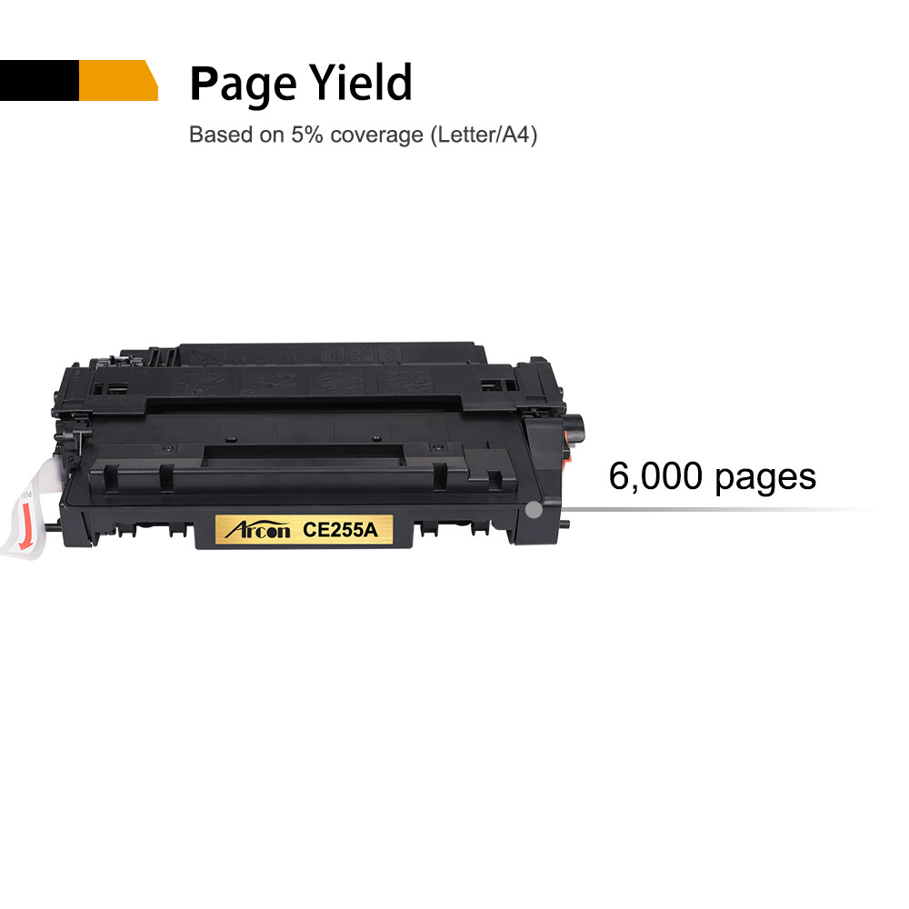 4PK CE255A 55A Toner Cartridge For HP LaserJet P3011 P3015d P3015x P3016 M525f